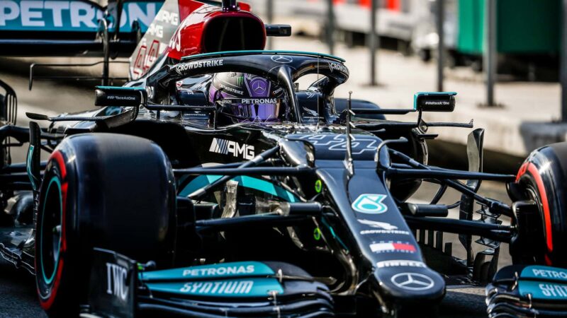 44 HAMILTON Lewis (gbr), Mercedes AMG F1 GP W12 E Performance, action during the Formula 1 Gran Premio De La Ciudad De Mexico 2021, Mexico City Grand Prix, 18th round of the 2021 FIA Formula One World Championship from November 5 to 7, 2021 on the Autodromo Hermanos Rodriguez, in Mexico City, Mexico - Photo Antonin Vincent / DPPI