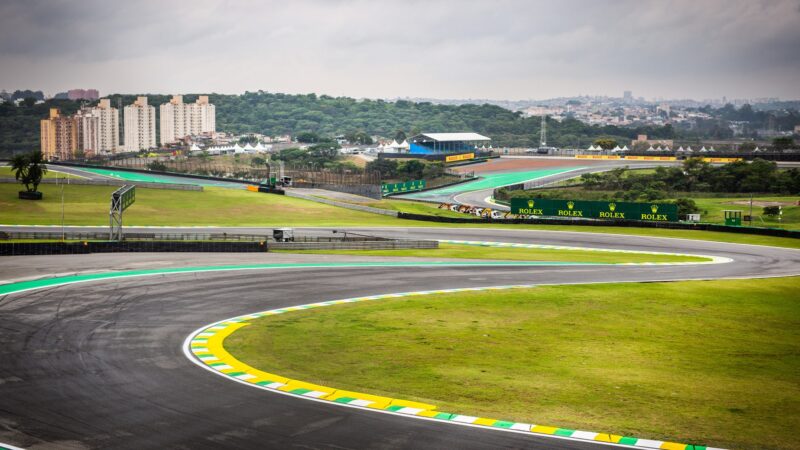 Infield curves at Interlagos