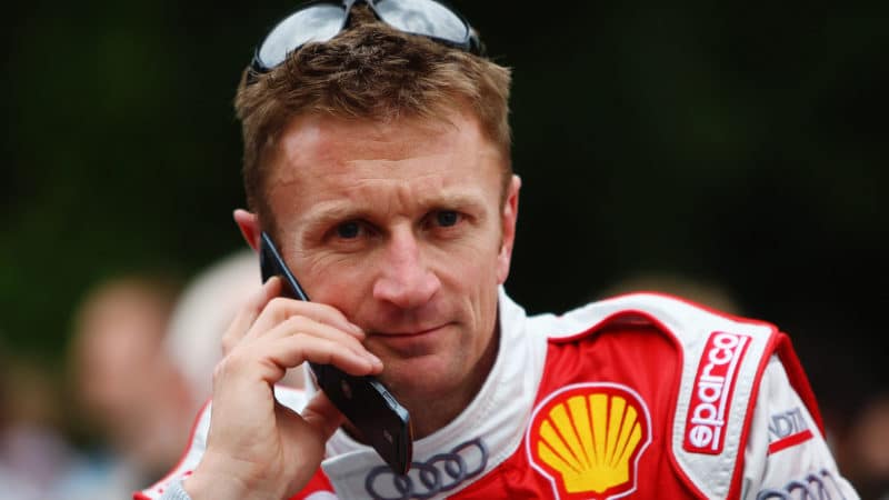 LE MANS, FRANCE - JUNE 13: Allan McNish of Great Britain and Audi Sport North America attends the drivers parade in Le Mans town centre prior to the 76th running of the Le Mans 24 Hour race at the Circuit des 24 Heures du Mans on June 13, 2008 in Le Mans, France. (Photo by Mike Hewitt/Getty Images)