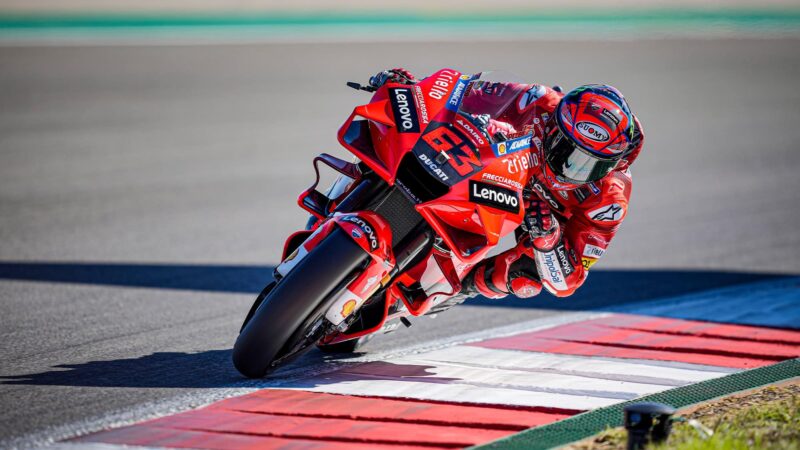 Pecco Bagnaia on Ducati