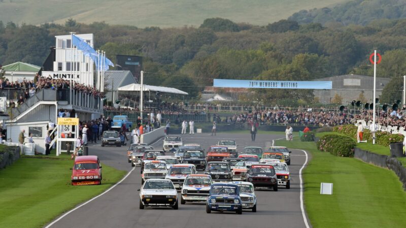 Start of the Gerry Marshall Trophy at Goodwood Members Meeting