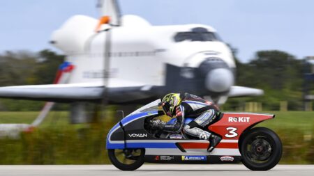 Max Biaggi sets new 283mph electric motorcycle speed record