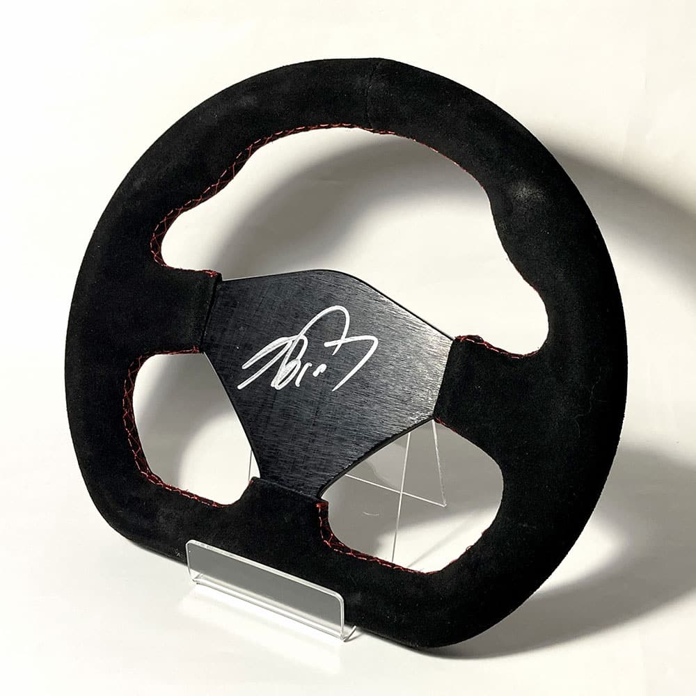Alain Prost signed Racing Steering Wheel
