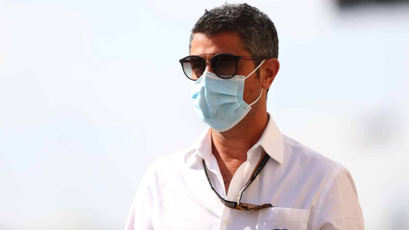 ABU DHABI, UNITED ARAB EMIRATES - DECEMBER 12: FIA Race Director Michael Masi walks in the Paddock before the F1 Grand Prix of Abu Dhabi at Yas Marina Circuit on December 12, 2021 in Abu Dhabi, United Arab Emirates. (Photo by Clive Rose/Getty Images)