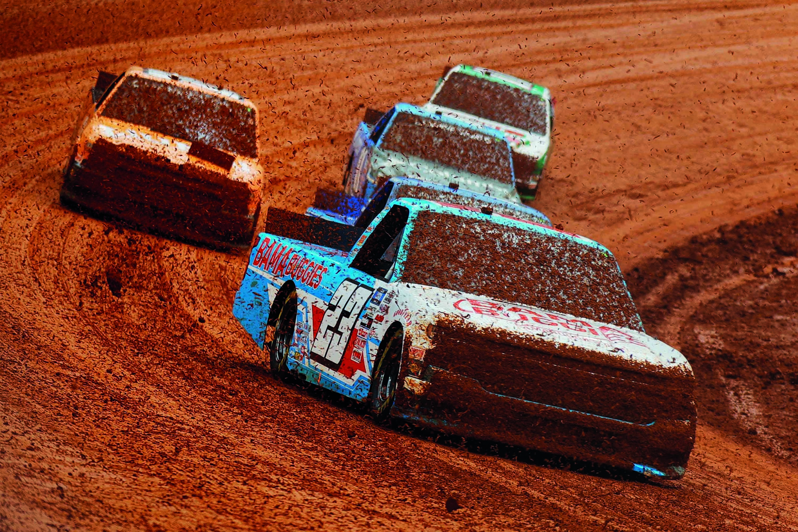 Mud-spattered-windscreens-at-Bristol-dirt-track-NASCAR-truck-race