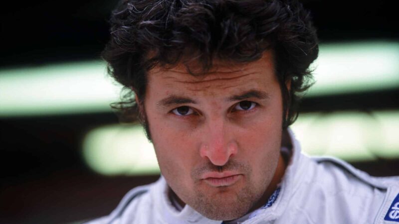 BRANDS HATCH - AUGUST 26: Portrait of Triple 8 Vauxhall Astra driver Yvan Muller during the British Touring Car Championship held on August 26, 2002 at Brands Hatch, in England. (Photo by Bryn Lennon/Getty Images)