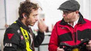 Valentino Rossi at WRT Audi R8 test