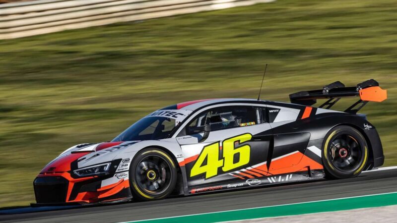 Valentino Rossi tests WRT Audi R8 GT3