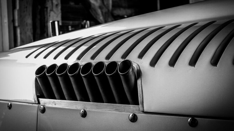 Auto Union V16 exhausts