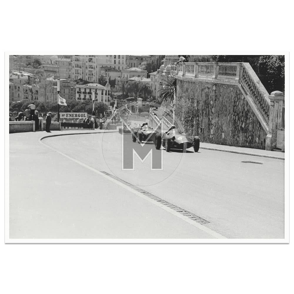 1958 Monaco Grand Prix | Jean Behra & Tony Brooks | Photograph | By David Lewin