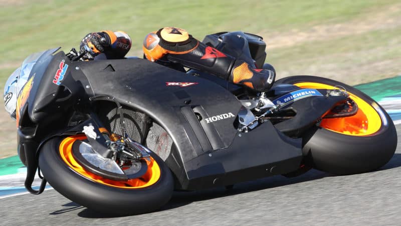 Honda prototype 2022 MotoGP bike in carbon