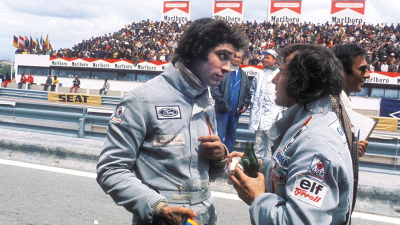 Jackie Stewart with Tyrrell teammate Francois Cevert
