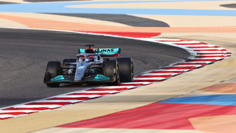 George Russell, Bahrain F1 testing 2022