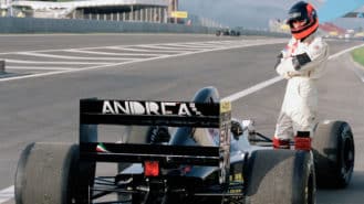 Driving for the hapless Andrea Moda F1 team: ‘I was actually scared’