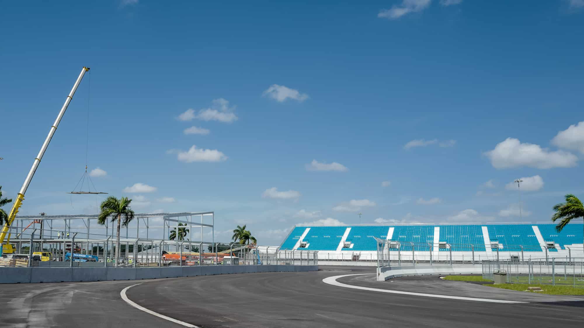 Final construction work underway ahead of debut Miami Grand Prix ...