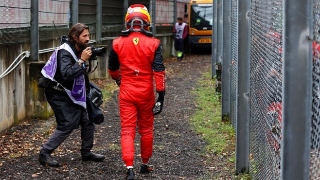 Ted Kravitz’s horror tackle and Ferrari failure: Goin’ up, goin’ down at Imola ’22