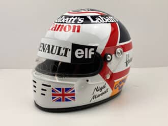 Product image for Nigel Mansell signed 1991 Williams full size display helmet