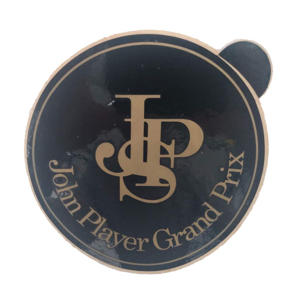 Original Vintage John Player Grand Prix Logo Sticker