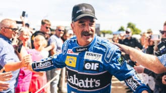 Mansell Mania returns: F1 legend drives iconic cars at Goodwood – gallery
