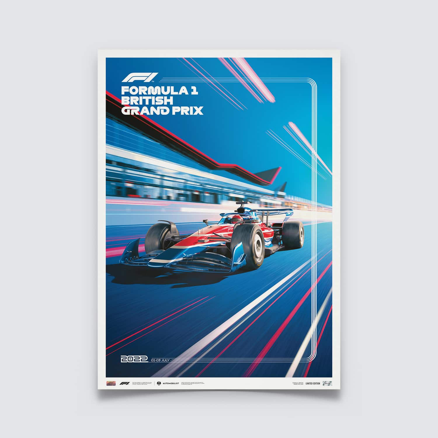 Buy Mclaren X Mercedes Silverstone Formula Art Print F1