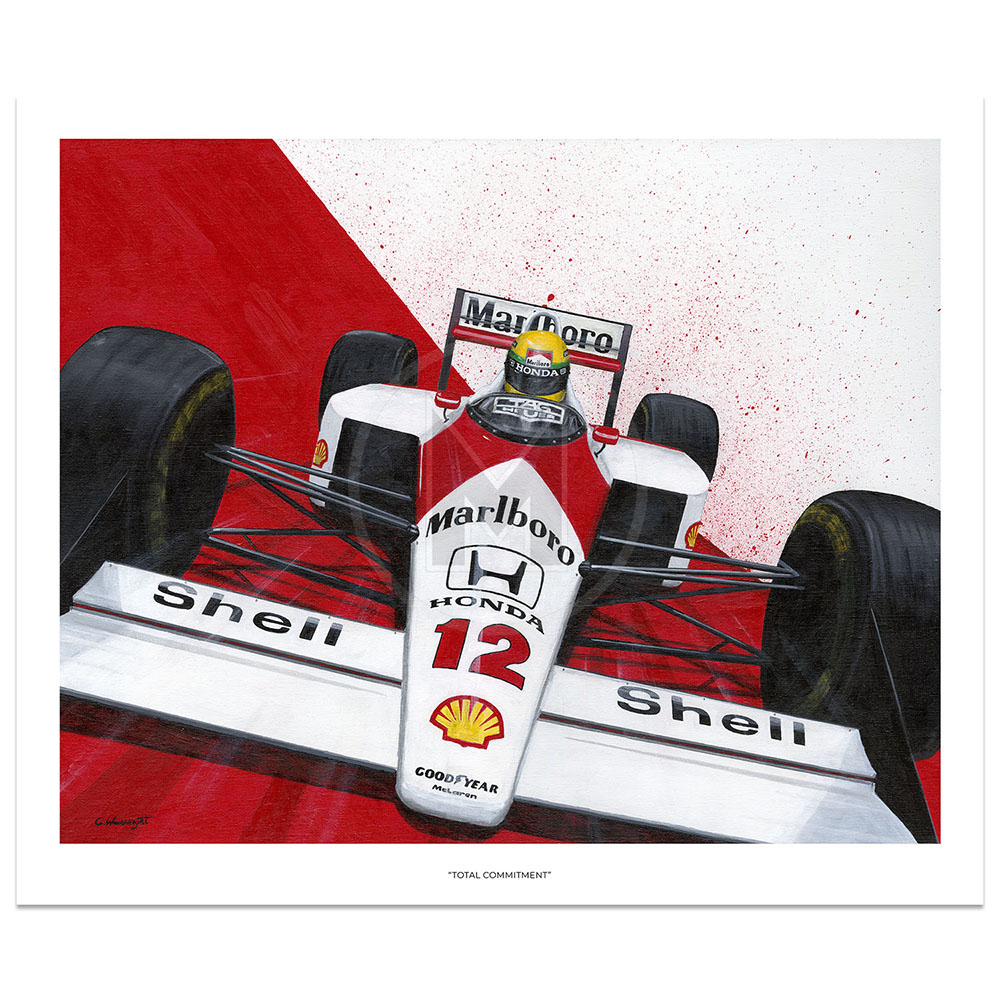 Total Commitment | McLaren MP4/4 | Ayrton Senna | 1988 | Chris Wainwright | Limited Edition print