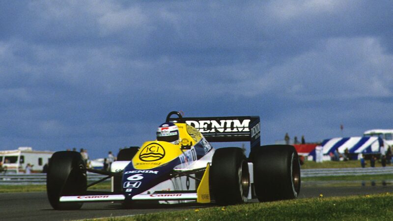 Keke-Rosberg-driving-for-Williams-at-the-1985-British-GP-F1