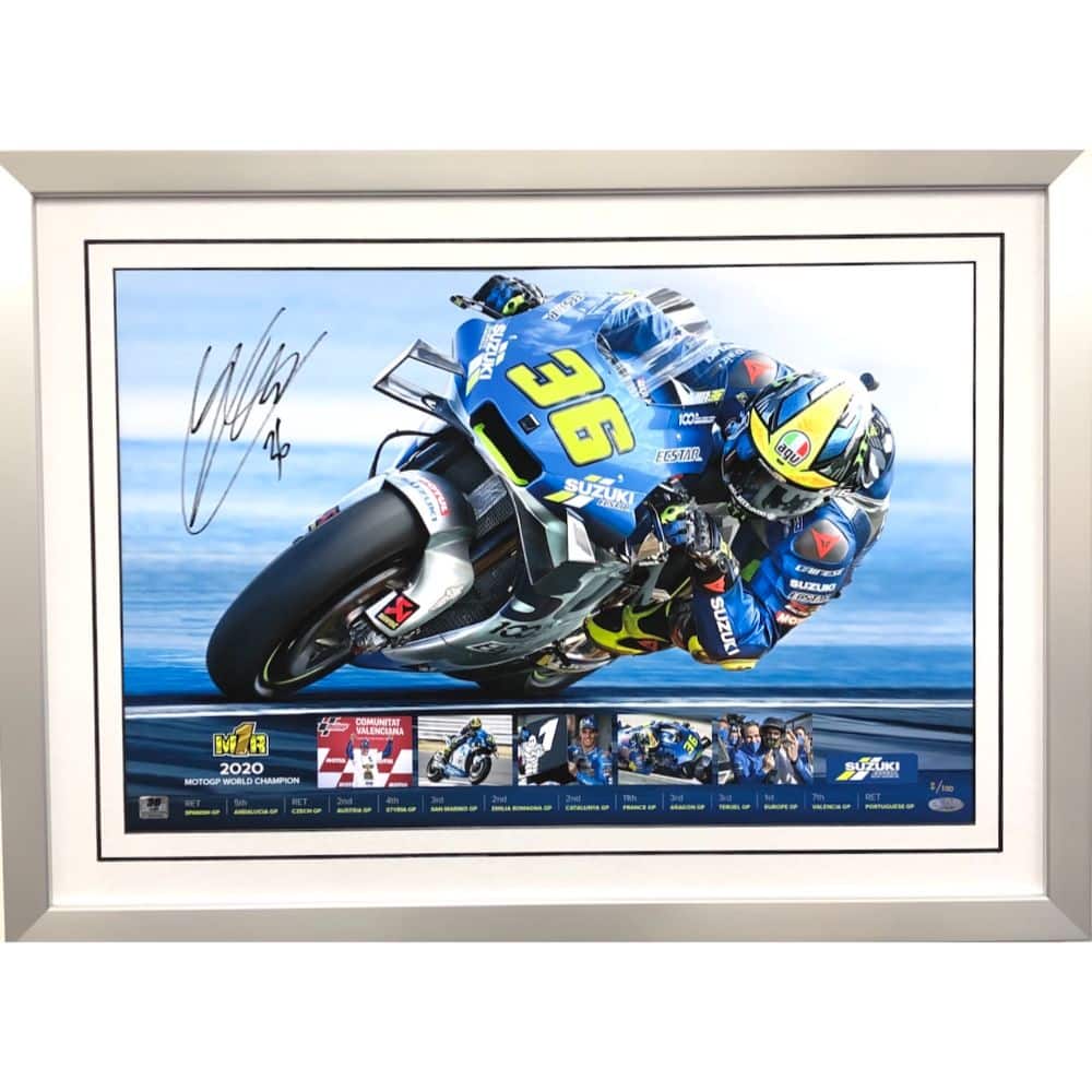 Joan Mir 2020 MotoGP World Champion Signed Photo