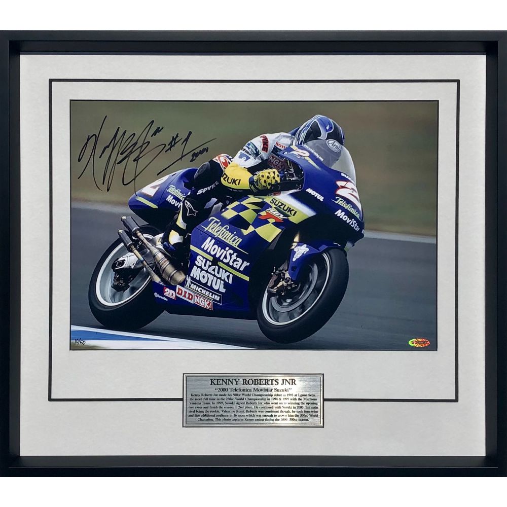 Kenny Roberts Jnr 2000 Suzuki Signed Photo