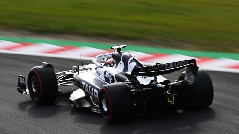 AlphaTauri of Pierre Gasly in 2022 Japanese GP qualifyig