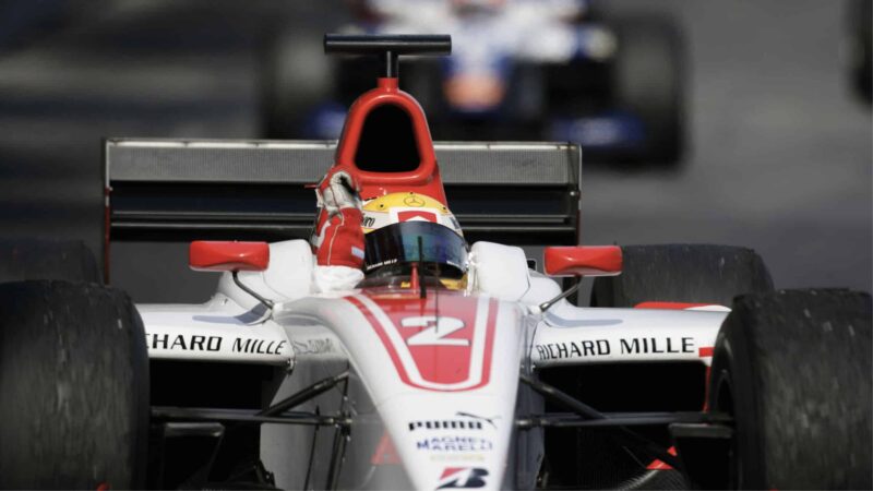 Lewis Hamilton in GP2