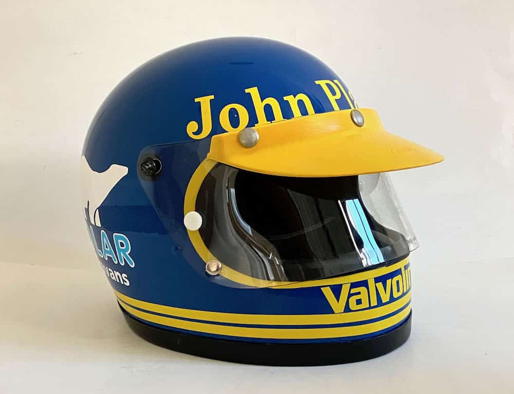 Ronnie Peterson, full size display helmet