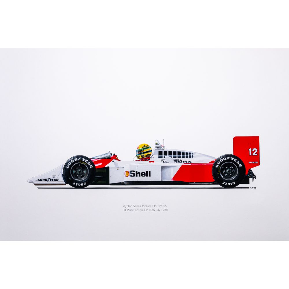Ayrton Senna | McLaren MP4/4 | 1988 | Signed by Design Engineer Matthew Jeffreys
