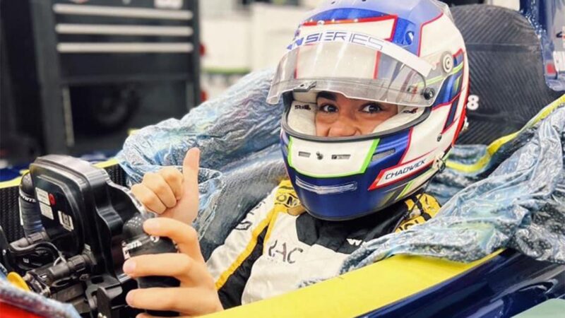 Jamie Chadwick Indy Lights testing 2