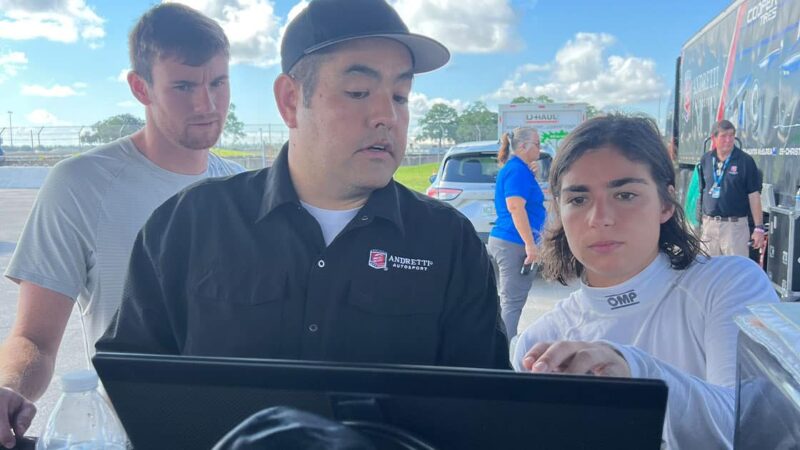 Jamie Chadwick Indy Lights testing32