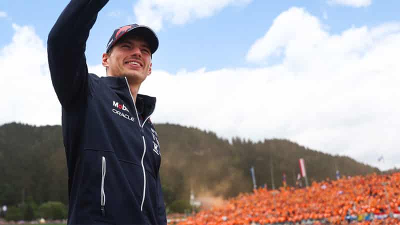 Red Bull F1 driver Max Verstappen at the 2022 Austrian GP