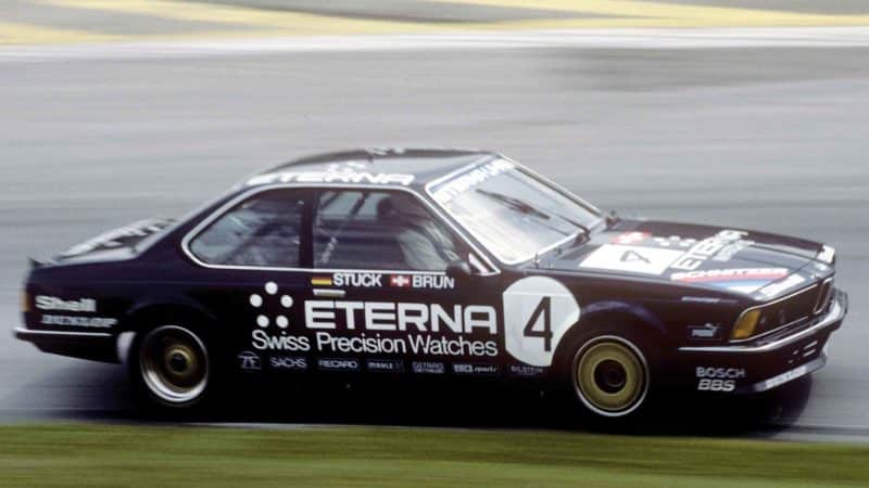 Brun at Schnitzer in 1983 racing a BMW 635 CSi