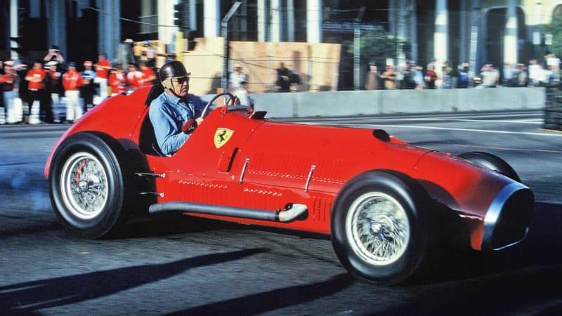 Carroll Shelby in Alberto Ascari’s Ferrari