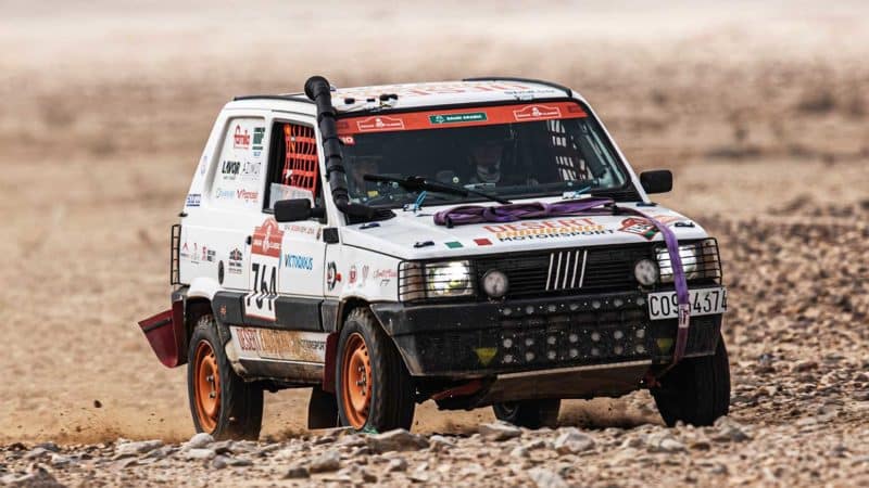 Fiat Panda in the desert