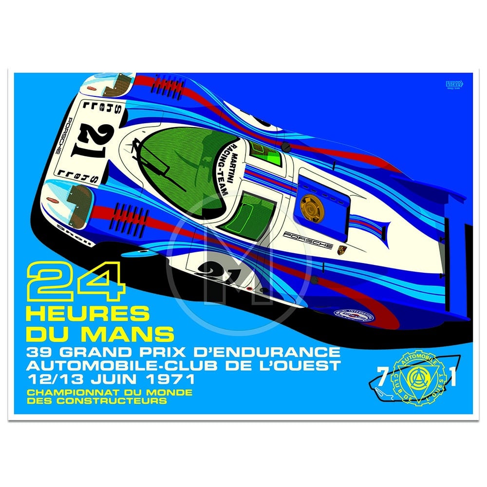 Porsche 917 Longtail | Le Mans 1971 | Art Print | Poster | Studio Bilbey