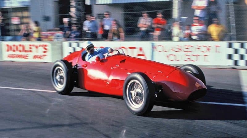 Striling Moss in hi 1954 Maserati 250F