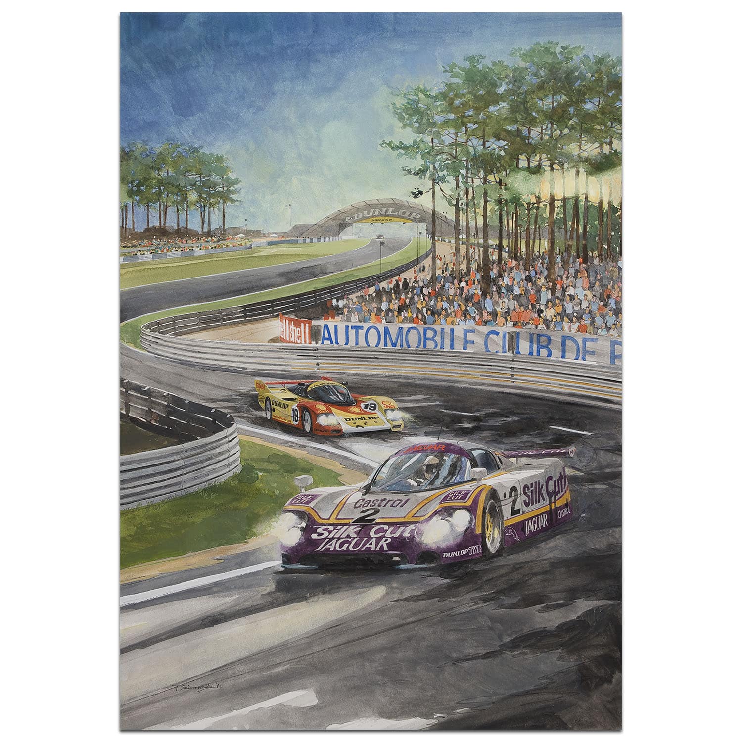 Jaguar XJR-9LM | Le Mans 1988 | By Tony Simmonds | Limited Edition print