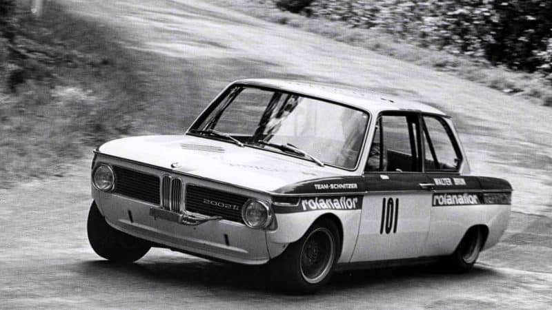 Walter Brun in a BMW 2002.