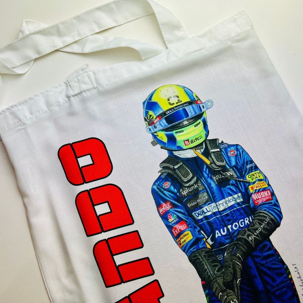 Lando Norris Tote Bag by Kevin McNicholas