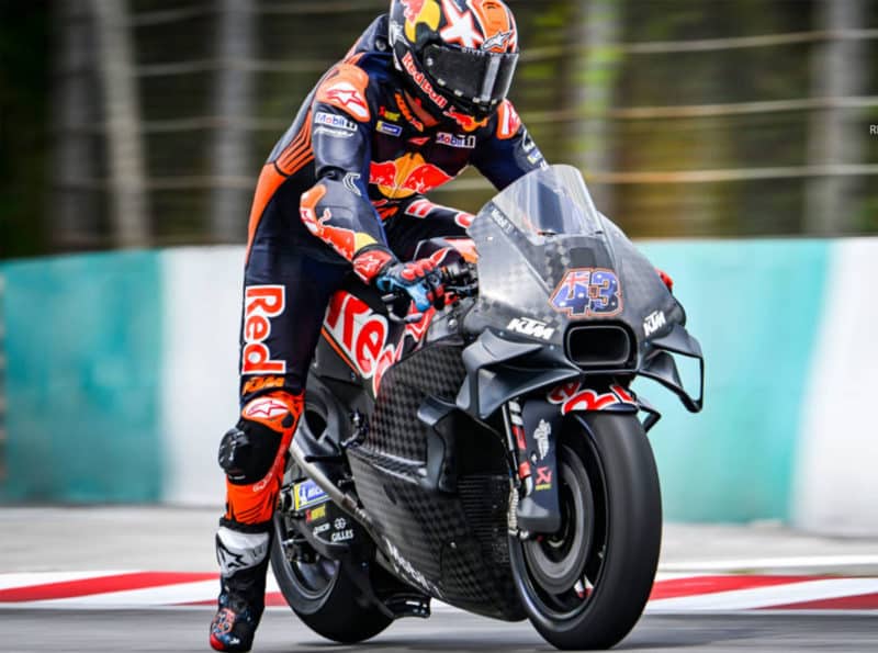 Jack Miller on carbon KTM in 2023 MotoGP test