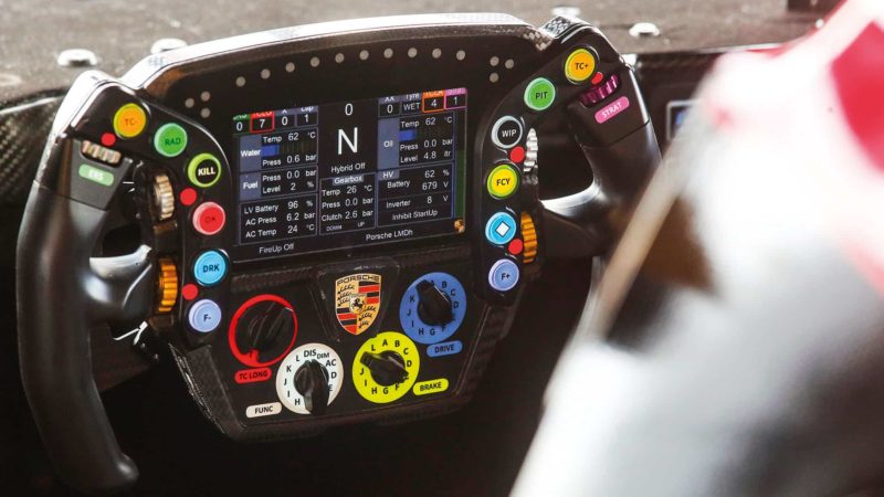Porsche 963 steering wheel