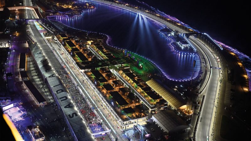 Sky view of Jeddah’s Saudi Arabian GP