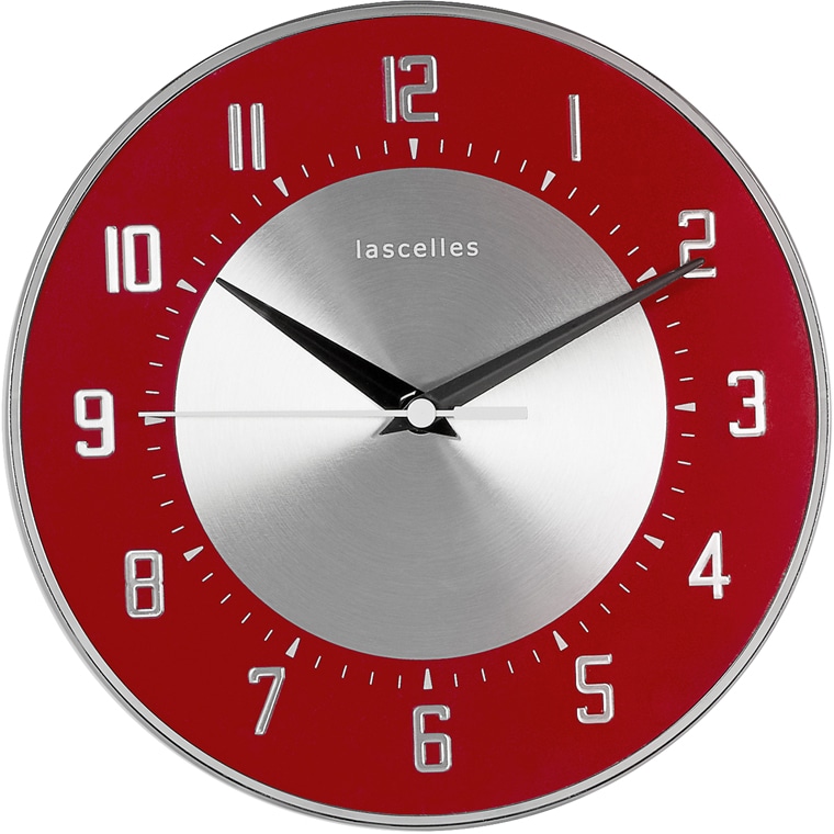 Deco wall Clock red