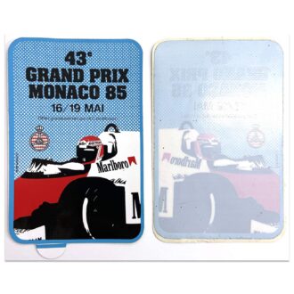 Product image for Monaco Grand Prix 1985 Sticker | Original vintage double sticker