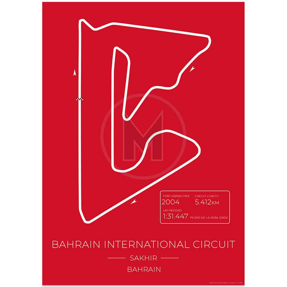 Bahrain International Grand Prix Circuit | Studio 72 Design | Poster