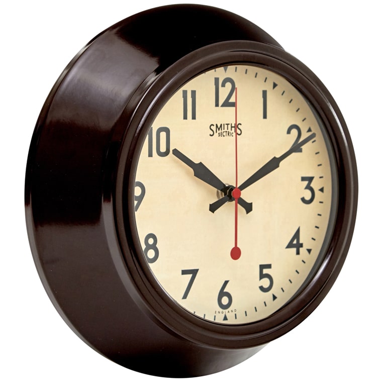Classic Replica Smiths Wall Clock Brown